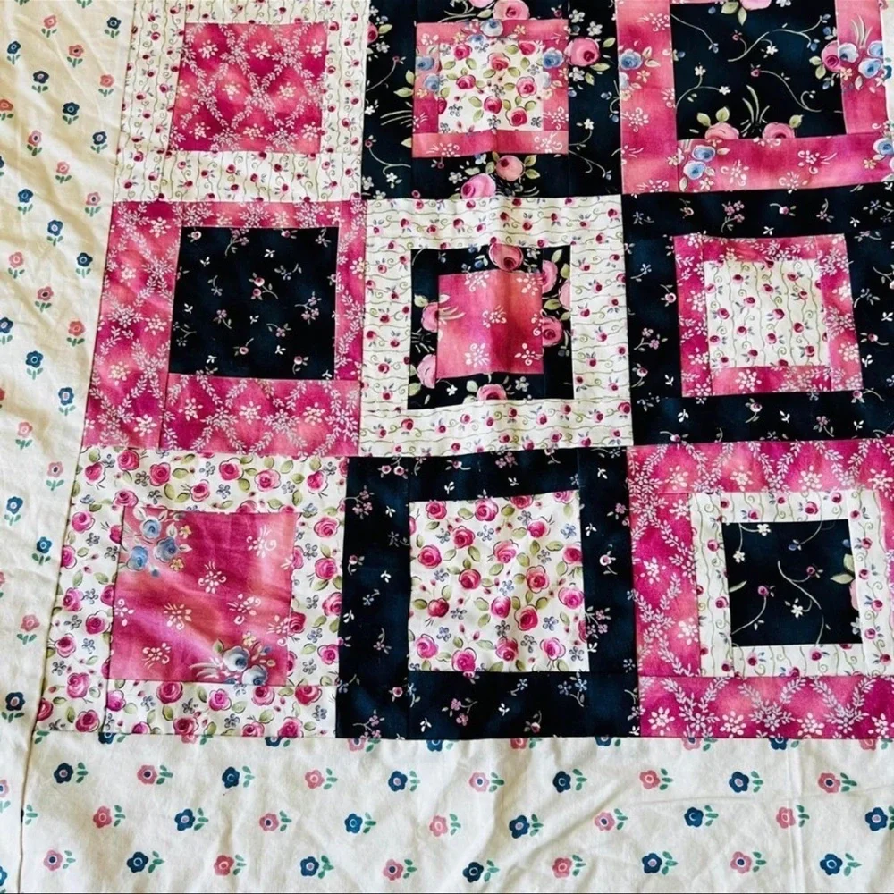 62”x72” New Twin Size Cotton Handmade Quilt .
